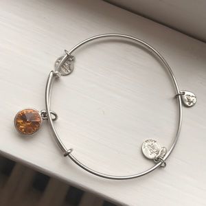 Topaz Alex and ani silver bracelet